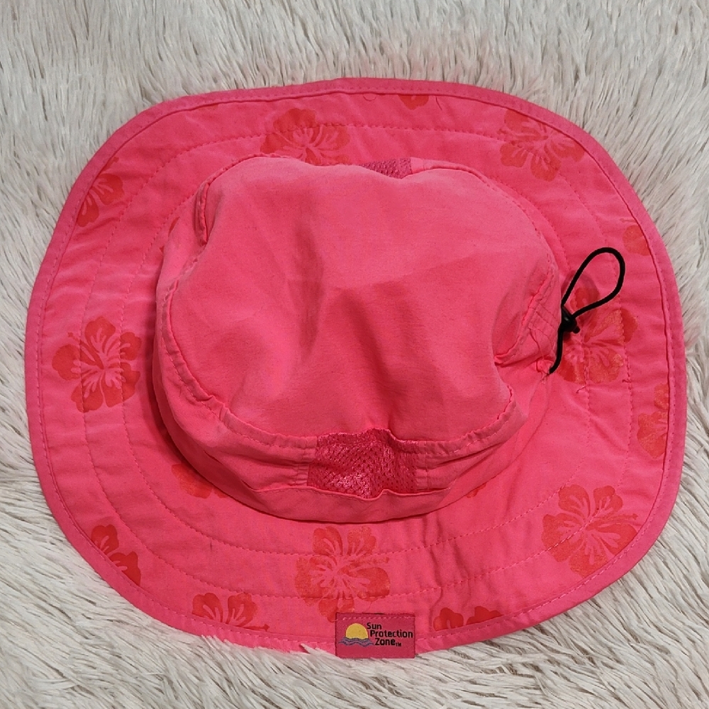 🌺 Sun Protection Zone Girl's Color Changing Sun Hat Bright Pink Floral Print OS